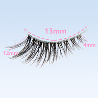 Demi-cils occidentaux et du Moyen-Orient, bande transparente, effet œil de chat, allongement de l'angle extérieur, volumineux