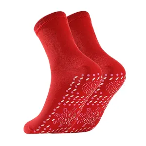 最新冬季家庭保健磁性涂层袜子保暖磁性电气石袜子男女远红外