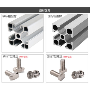 Connecteur d'angle en alliage d'aluminium 3040 pour profilés industriels, origine Guangdong - Product Image 3