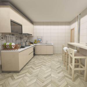 Piso entrelazado Patrón de bambú de espiga antideslizante de alta calidad 4mm 5,5mm 6mm 7,5mm Suelo SPC para proyecto de renovación - Product Image 2