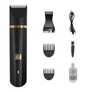 Unibono 2 in 1 Manhood wiederauf ladbare billige elektrische Zero Gapped Silent Hair Shaving Clippers Trimmer Set Maschine für den Heimgebrauch