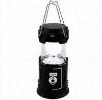 Lanterne de camping LED rechargeable par USB, pliable, étanche IP65, lampe de tente, batterie externe, lampe suspendue portable, lumière blanche chaude pour l'extérieur