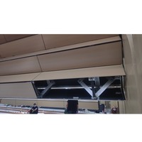 Cloison acoustique coulissante verticale mobile, panneaux pliants insonorisés rétractables automatiques, utilisation moderne pour les écoles et les hôpitaux