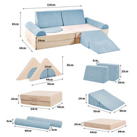 Kommerzielles Soft-Play-Set: 10-teilige modulare Kindercouch aus Schaumstoff, große Kletterblöcke für Kleinkinder, direkt ab Werk im Großhandel