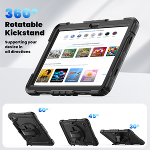 Funda para tableta para Lenovo Tab M11 TB330FU <span class=keywords><strong>Pad</strong></span> 2024 TB331FC con correa para las manos correa para el hombro y soporte giratorio - Product Image 3