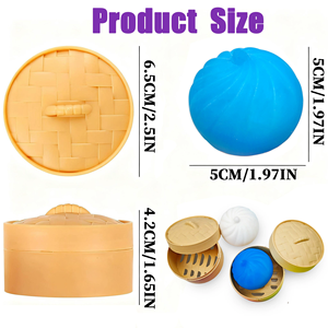Nouveau Jouet Anti-Stress en Forme de Boulette Vapeur (Xiao Long Bao) à Rebond Lent - Product Image 3