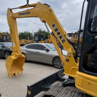 Excavatrice compacte Komatsu PC55MR -2 -3 à bras court et zéro déplacement arrière pour travaux en espace restreint CE