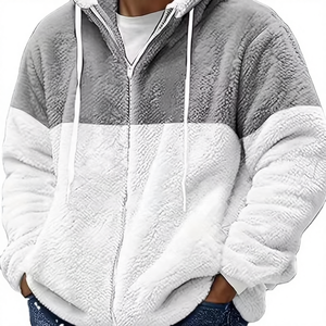 Nueva Tendencia de Diseño para Otoño/Invierno 2026: Sudaderas con Capucha de Media Cremallera para Hombre, Tejidas, Ecológicas, 100% Poliéster, Deportivas, Casuales y con Paneles - Product Image 4