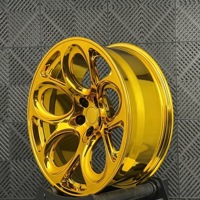 1 pièce, jante en alliage plaqué or forgé, 19, 20, 21, 22, 24 pouces, 5x112, 5x114.3, 5x130 PCD pour BMW, Mercedes, Alfa Romeo MiTo, Giulia