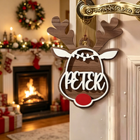 Adorno Navideño Personalizado con Nombre, Decoración para el Hogar, Artesanía