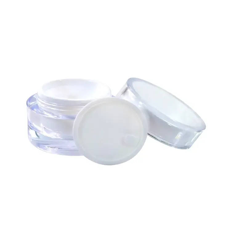 5 Gram 10 Gram 15 Gram 30 Gram 50 Gram Plastic Vierkante Ronde Cosmetica Ooggezichtscrème Lege Potten