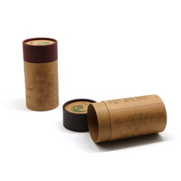 Tube en papier cylindre biodégradable carton kraft brun rigide de qualité alimentaire pour animaux de compagnie chat chien friandises tube en papier emballage