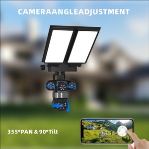 2026 Newest 2 in 1 Outdoor Solar Street <b>Light</b> 3 Len 4G Waterproof Pan-Tilt 24000mAh Battery Rotatable Solar Panels Remote <b>Camera</b> - Product Image 6
