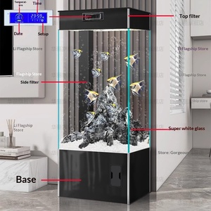 Pecera Vertical para Mascotas con Filtro Superior, Diseño para Sala de Estar, Calefacción, Multicolor, Sistema Inteligente para Colocar sobre <span class=keywords><strong>TV</strong></span> - Product Image 4