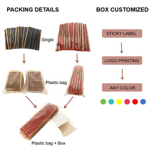 Toolon Wasserdichte Gummi-Reparaturstreifen - Schnellwirkendes Reifenpannen-Reparaturset (100mm Länge) Schwarz/Braun Audi A8 1 Jahr - Product Image 6