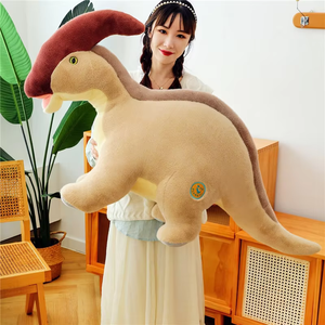 Muñeco <span class=keywords><strong>Guanlong</strong></span> de peluche Unisex, juguete transfronterizo simulado Vice dragón dinosaurio tijeras máquina atrapadora máquina redención todas las edades - Product Image 4