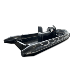 Bote de Recreo de Polietileno de 5.5m con Motor Fuera de Borda, Bote de Rescate Acuático - Product Image 1