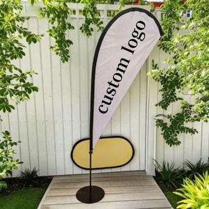Bandera de Playa con Forma de Lágrima, Material de Poliéster Digital, Impermeable, Duradera, Logotipo Personalizado, Precio Bajo, Alta Calidad, Envío Rápido - Product Image 1