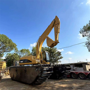 Excavadora Anfibia Usada CAT 320CL, Excavadora CAT 320, CAT 320C, 320CL, 320D, 320D2, Máquina de Dragado de Arena de Río, Lados de Bote Pontón - Product Image 1
