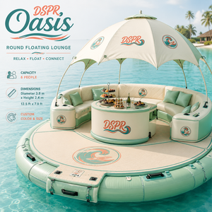Canapé flottant gonflable personnalisé pour bar, île flottante pour complexe hôtelier, <span class=keywords><strong>marina</strong></span>, lac, <span class=keywords><strong>parc</strong></span> aquatique, vente en gros, export - Product Image 5