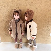Abrigo Largo para Niña, Invierno 2019, Nuevo Abrigo Infantil de Algodón Cálido y Grueso, Acolchado de Lana, Chaqueta Holgada para Bebé/Niño con Cierre y Felpa