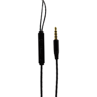 2025 penjualan Baru Headset musik Stereo sempurna Hitam 3.5mm Earphone In-Ear headphone Earphone berkabel Logo kustom
