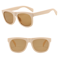 Lunettes de soleil unisexes DL Square Large Frame UV400 légères et tendance