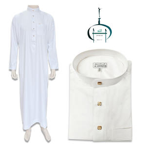 Vestido ceremonial musulmán para <span class=keywords><strong>hombre</strong></span> con bolsillo en el pecho y estuche de lápices, diseño de cuello a presión para traje Toby personalizable - Product Image 1