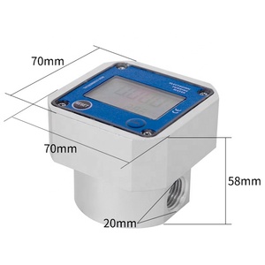 Hóa chất lỏng điện tử bánh đo lưu lượng điện tử điện tử kỹ thuật số vi tuabin lưu lượng kế DIESEL Xăng <span class=keywords><strong>methanol</strong></span> nước lưu lượng kế - Product Image 5