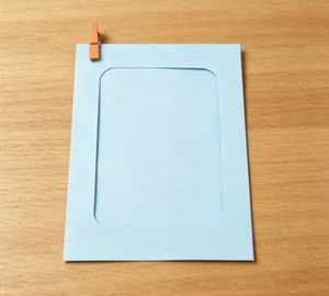 Cadre <span class=keywords><strong>photo</strong></span> en papier paysage coloré simple de haute qualité, personnalisable, cadres en carton multi-tailles avec pinces, commandes OEM acceptées - Product Image 2