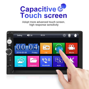 Reproductor MP5 para Auto de 7 Pulgadas, Autoradio Estéreo <span class=keywords><strong>con</strong></span> Pantalla Táctil Capacitiva, Compatible <span class=keywords><strong>con</strong></span> Carplay y Android Auto - Product Image 3