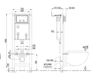 Tanque de <span class=keywords><strong>Inodoro</strong></span> Empotrado de Diseño Moderno y Elegante con Doble Descarga, Material HDPE Ecológico para Baño y Uso en Exteriores - Product Image 5