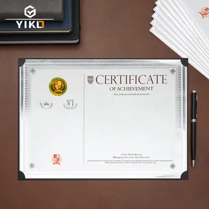 Certificat de sécurité personnalisé A4 Diplôme universitaire Certificat d'impression sur papier avec