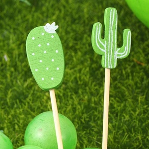 Bánh Sandwich Picks Xiên Hỗn Hợp Cây Xương Rồng Trang Trí Nhân Tạo Gậy Tre - Product Image 5