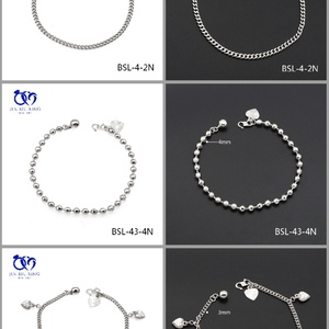 JXX BSL-27 Luxury <b>Silver</b> Plated Stainless Steel <b>Bracelet</b> Brand New Dropshipping Fashion <b>Charm</b> for Women 925 Jewelry Chain - Product Image 3