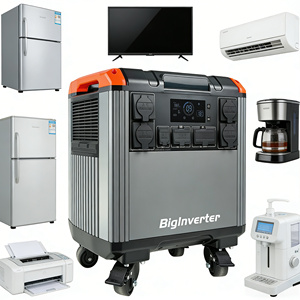 Estación de Energía Portátil para Acampar al Aire Libre, Batería de Respaldo Lifepo4, Solar MPPT, Onda Sinusoidal Pura, 2500W-5000W T50 7000W - Product Image 1