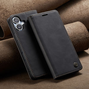 Pour <span class=keywords><strong>iPhone</strong></span> 16 16e 15 14 Plus 13 12 <span class=keywords><strong>11</strong></span> Pro Max iPhone17 17 17 Air Couverture Arrière <span class=keywords><strong>CaseMe</strong></span> 013 Matte Antichoc Flip Étui de Téléphone En Cuir - Product Image 1