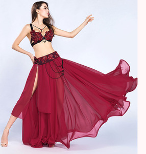 Nouvel ensemble de costumes sexy brodés de haute qualité avec soutien-gorge et <span class=keywords><strong>ceinture</strong></span> <span class=keywords><strong>pour</strong></span> la danse <span class=keywords><strong>orientale</strong></span>, le carnaval et les spectacles de danse du ventre - Product Image 2