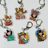Porte-clés promotionnels en gros créatifs et charmants Porte-clés de dessin animé mignon pour cadeaux et artisanat Porte-clés