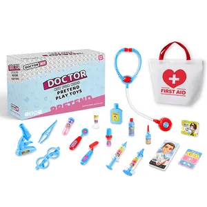 男孩女孩牙医玩玩具假装护士玩游戏医疗工具套装医疗工具袋止血贴纸换图