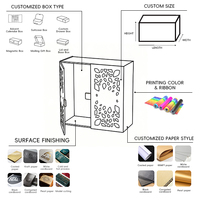 Boîte d'emballage personnalisée pour foulard en soie, écologique, faite à la main, avec couvercle et base rigides, idéale pour la Fête des Mères