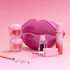 Juego de maquillaje de 5 piezas, brillo de labios, delineador, aceite, exfoliante y máscara, regalo de vacaciones para novia, hermosos juegos de labios de maquillaje - Product Image 2