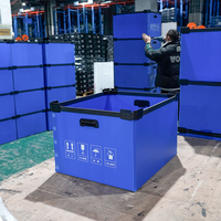 PP Hohlplastik Coroplast-Platten Logistik-Container-Box Poly-Wellpappe Corflute ESD Antistatische Box Trennwände Umlaufbehälter