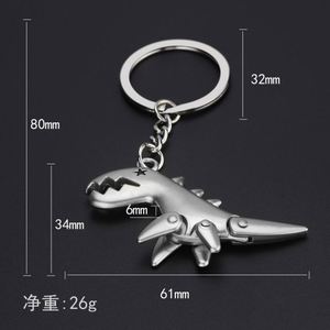 Mini monde animal créatif porte-clés <span class=keywords><strong>dinosaure</strong></span> <span class=keywords><strong>Jurassic</strong></span> Quest porte-clés en métal sac pendentif à breloque en gros - Product Image 6
