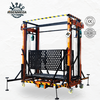 Plateforme élévatrice automatique électrique Risenmega 500 kg 2-15 m, intérieur/extérieur, télécommande, nouvelle en acier pour la vente au détail, l'hôtellerie