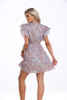 Robe pour femmes de style nouveau, 100% coton, imprimé géométrique, robes de soirée pour femmes