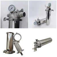 Housing Filter Baja Tahan Karat Kustom untuk Filtrasi Cairan Industri, Dapat Dicuci, SUS304 SUS316