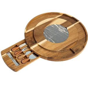 Planche à découper blanche Sublimation, pour viande et <span class=keywords><strong>fromage</strong></span>, <span class=keywords><strong>plateau</strong></span> en marbre, bois d'acacia, vente en gros - Product Image 5