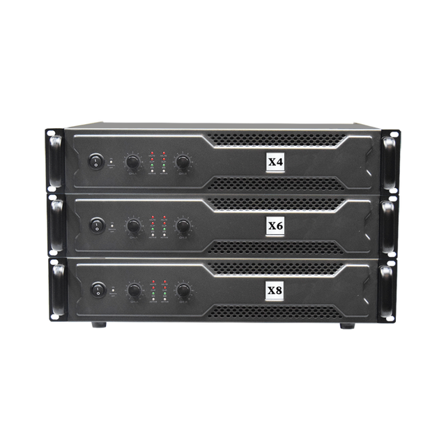 Professional Stereo Power Amplifier 500W/700W/900W 4 Ohm Impedance Metal Construction for Home KTV & Cinema Performance