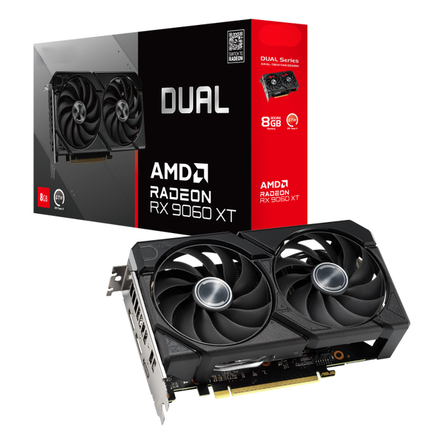 2025 New DUAL Gaming RX 9060 XT 8GB GDDR6 PCIe 5.0 MXM Fan-Cooled GPU Video Card for Gaming PC Desktop